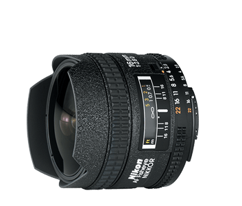 Nikon AF-D 16mm /f2.8 Nikkor Fisheye objectief