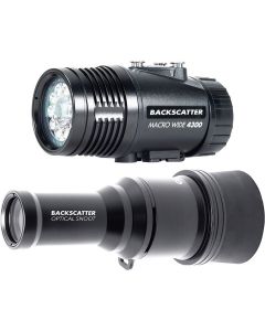 Backscatter MW-4300 & OS-1 videolamp & Snoot pakket