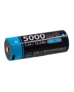 WeeFine 26650 Li-ion batterij, 5000mAh met USB-C poort # 26650