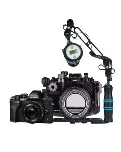 Olympus E-M10 IV met AOI onderwaterhuis Pro Flash Q1i Kit