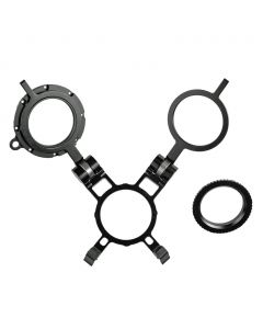Dubbele flipadapter voor de Nauticam MWL-1 (86222)