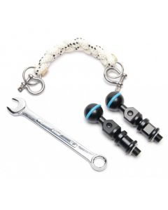 Nauticam lanyard 17cm & M10 strobe mounting ball set [25222
