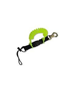 Combi Tool Spiraalsnoer: fluor-koord+ring+RVS-haak [330086]