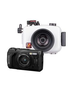 OM SYSTEM Tough TG-7 + Ikelite onderwaterhuis set