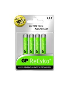 GP Recyko 4x AAA oplaadbare batterijen