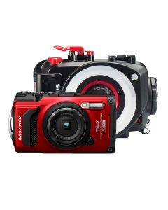 OM System TG-7 rood Super Macro Diver Kit