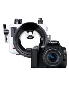 Canon EOS 250D + 18-55 STM + Ikelite onderwaterhuis + poort