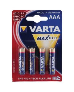 Varta AAA batterij Max Tech 4-Pak