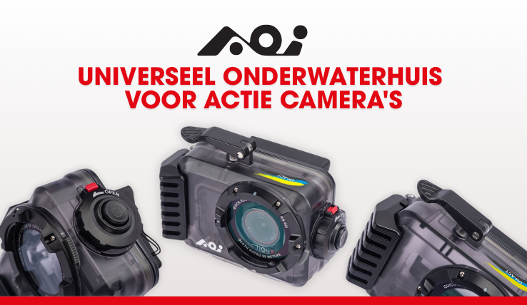 Eén housing. Voor GoPro, DJI & Insta360