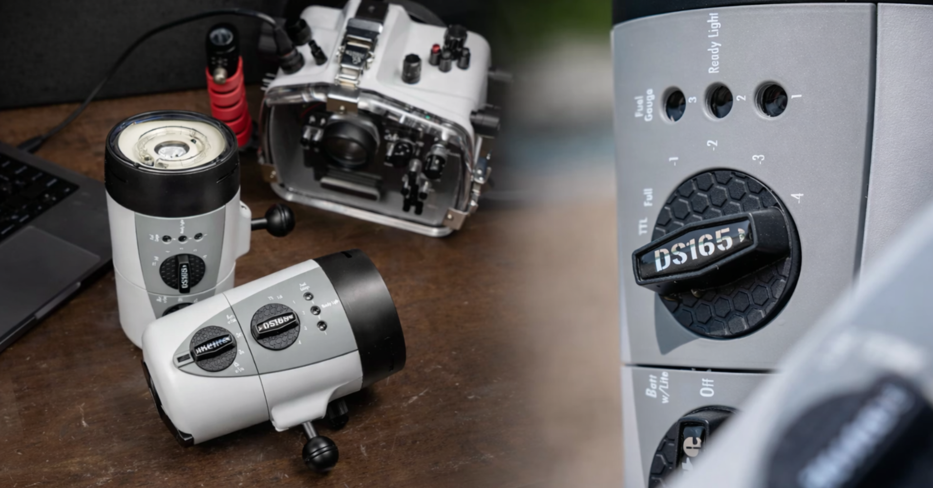 Professionele Ikelite DS165 flitser voor onderwaterfotografie