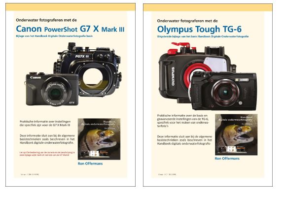 Nieuwe uitlegboekjes voor Canon G7X Mark III en Olympus Tough TG-6