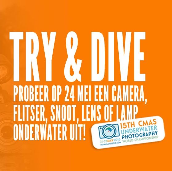 Try & Dive: probeer een camera, flitser, snoot, lens of lamp onder water uit!