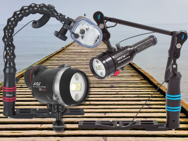 Externe flitsers voor onderwaterfotografie