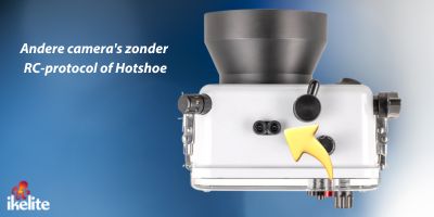 Geen hotshoe en geen RC