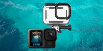 Gopro Hero13 met Gopro onderwaterhuis