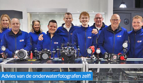 De medewerkers van Onderwaterhuis.NL, gespecialiseerd in onderwaterfotografie