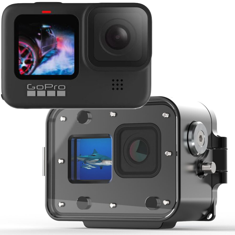 Gopro Hero 9 met T-housing Gopro Hero 9 met T-housing