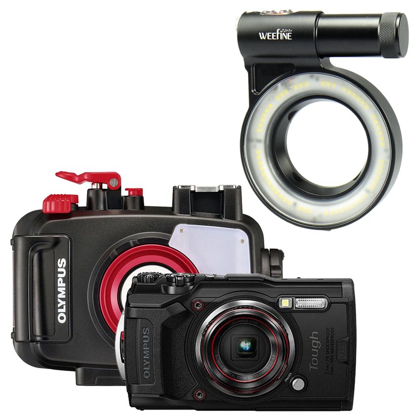 Olympus TG-6 zwart Super Macro Ring Light Kit Olympus TG-6 zwart Super Macro Ring Light Kit